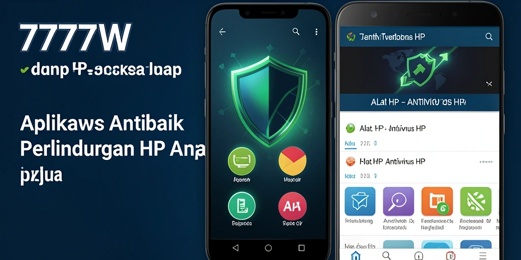 Tampilan antarmuka aplikasi Antivirus HP 7777W yang intuitif.