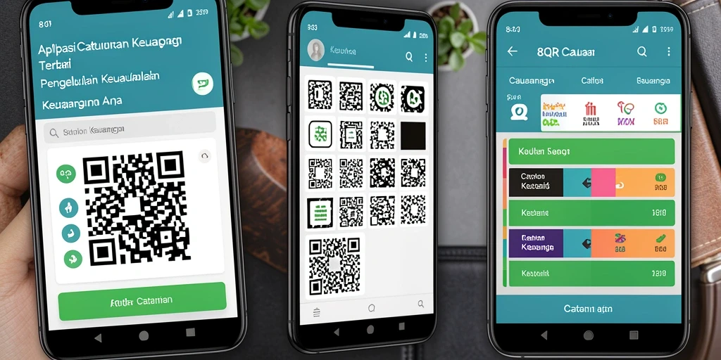 Antarmuka aplikasi 8QR yang intuitif dan informatif.