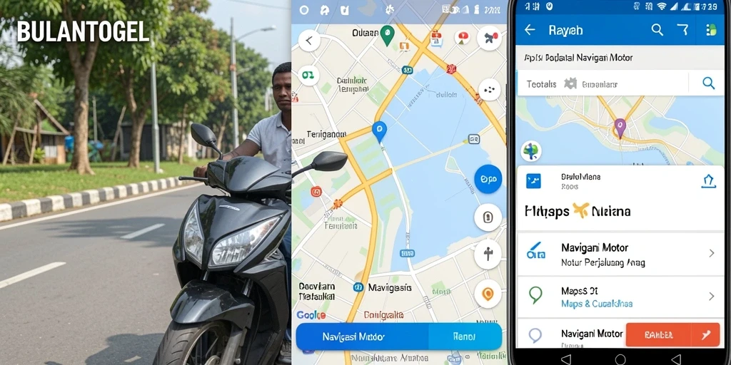 Antarmuka pengguna BULANTOGEL yang intuitif untuk Navigasi Motor.