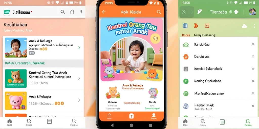 Antarmuka PK95 yang intuitif dan mudah digunakan untuk kontrol orang tua.