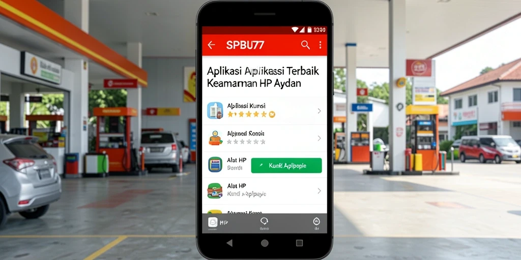 Antarmuka SPBU77 yang intuitif dan mudah digunakan.