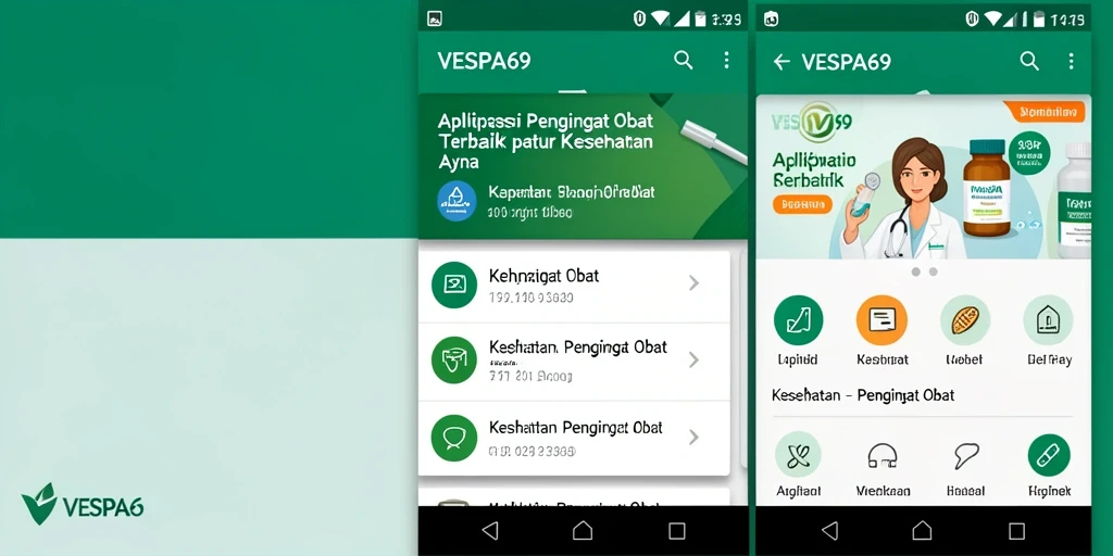 Antarmuka VESPA69 yang ramah pengguna untuk pengingat obat.